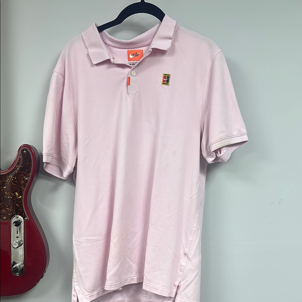 Lacoste Pink Polo Shirt Casual Cotton Blend (slight stains may need bleaching)